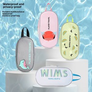 Swimming Bag Waterproof Travel Toiletry Organizer for Swimming Gear Portable Shower Essentials Storage