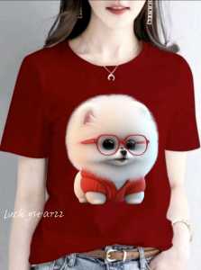 (COD)KAOS ATASAN MOTIF /COTTON COMBED WANITA