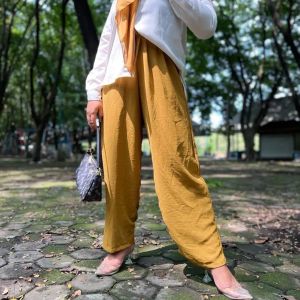 CELANA KULOT HIGHWAIST CRINKLE AIRFLOW JUMBO XXL