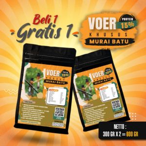 BELI 1 GRATIS 1 MAKANAN BURUNG MURAI | VOER BURUNG MURAI | VOER HARIAN | VOER NUTRISI KOMPLIT | VOER KHUSUS MURAI