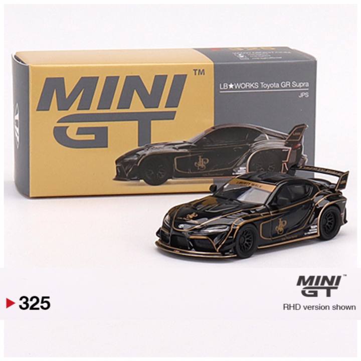 MiNiGT LBworks Toyota GR Supra JPS Mini GT 1:64 LB WORKS Toyota GR