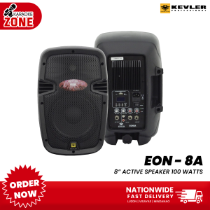 Kevler EON-8A 8” 2 Way Full Range Active Speaker 100W AMP with USB FM and Bluetooth | 1pc