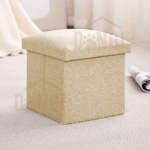 Box penyimpanan Serbaguna Kursi Stool Tempat Mainan Sepatu Buku Bahan Cotton