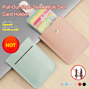 Ultra-Secure Anti-Magnetic Anti-Theft Pull-Out Style Sleek Multi-Slot Card Holder