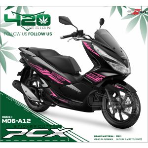 LIST STIKER CUTTING STRIPING PCX KODE M ALL NEW VARIASI - STIKER CUTTING BODY PCX M CUSTOM MOTIF - 420 Design