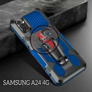 Case Hp Untuk Samsung Galaxy A24 4G New Casing Hp Kickstand Armor Belt Clip Terbaru