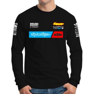 Baju Kaos Lengan Panjang Pria Crossbou Racing Motorcrosss Trail Supermoto