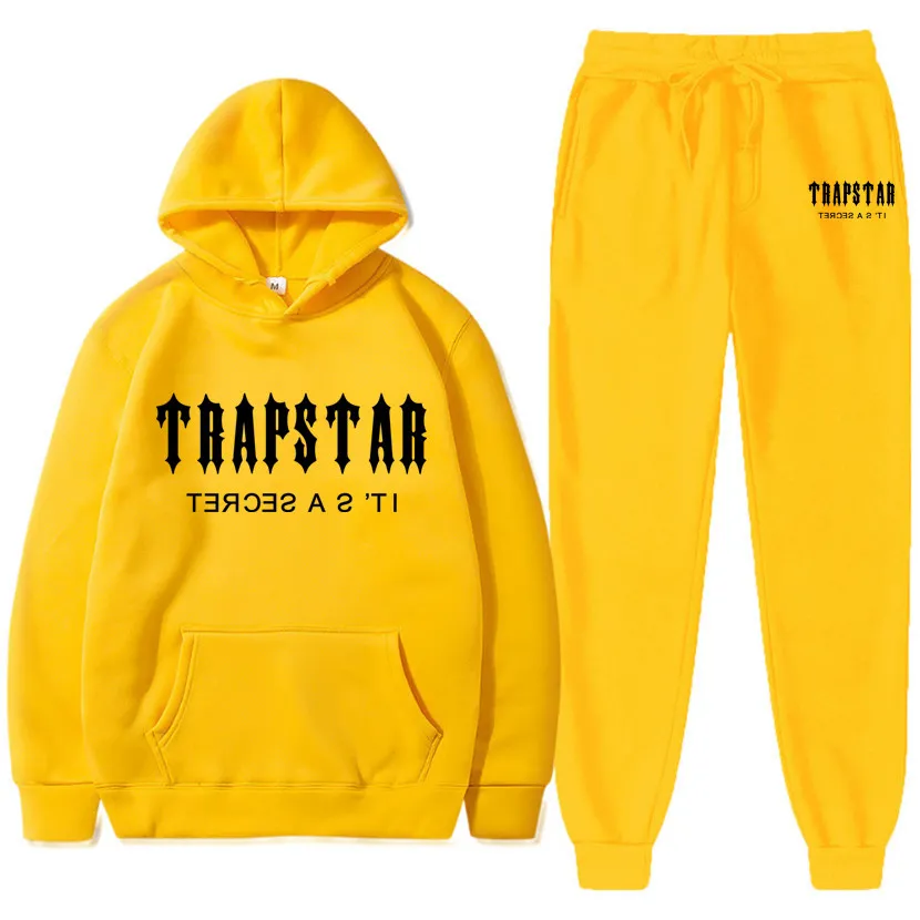 Trapstar yellow outlet hoodie