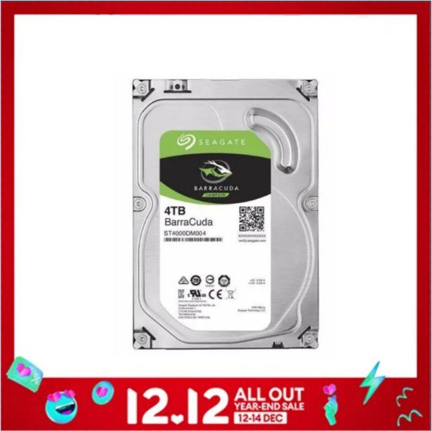 Seagate Barracuda 4TB ST4000DM004 3.5 SATA Barracuda Hard Disk Drive ...