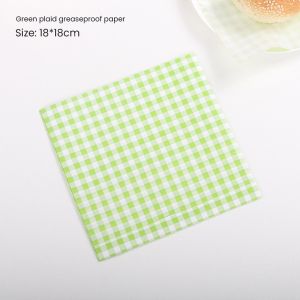 100pcs Food Paper Liners Greaseproof Paper Sandwich Wrapper Paper Bread Burger Baking Food Wrapping