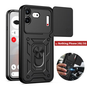 Camera Protection Armor Case For Nothing Phone (4b) 5G Car c Ring Holder Shockproof Back Cover for Nothing Phone4b Funda