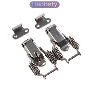 Heabety Chốt lò xo 304 bằng thép không gỉ khóa Chốt chuyển đổi hộp công cụ bản lề Khóa Vali gỗ phụ kiện phần cứng đồ nội thất