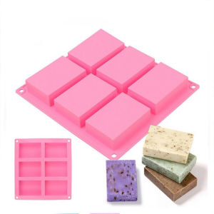 Pink Soap Mold Rectangle DIY Handmade Soap Form Tray Soap Handmade Chocolate Mold Bake Tray