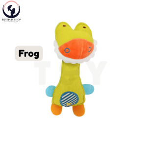 🔥READY STOCK🔥Baby Soft Rattle Toy with Sound Plush Handheld Rattle for Newborn Baby