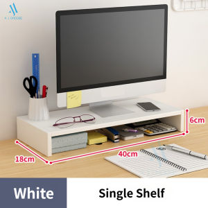 [SG Stock]Wooden Ergonomic Laptop Stand Ergonomic Wooden Monitor Stand Riser Monitor Stand Monitor Riser Desk Shelf