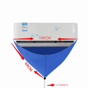 MILDGLOW Thickened PVC Air Conditioner Clean Cover Leak-proof Waterproof Aircon Cleaning Bag Durable with Drain Pipe Air Conditioner Cleaning Kit Home Use