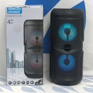 KTX-1259 8 Inch USB Rechargeable Portable Wireless Bluetooth Speaker Microphone Karaoke with BT/TF Card/USB/FM broadcast
