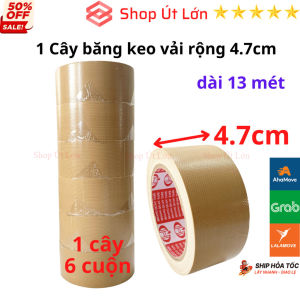 SKU794 - Băng keo vải màu Nâu rộng 4.7cm dài 13 mét lõi giấy 3mm - 1 cây có 6 cuộn