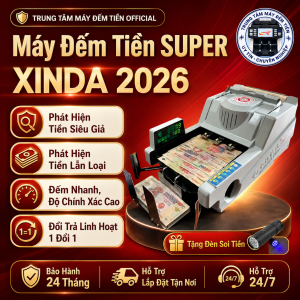 Máy đếm tiền xinda super bc 35F chế độ kiểm giảphân loại tiền khác mệnh giáđếm chính xác phần mềm cập nhật mới 2026
