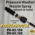 Black and double short nozzle spray pressure washer directly into hose car washer gun pw1400s PW1470TD BW13 BW15 BW17 Power washer spray. 