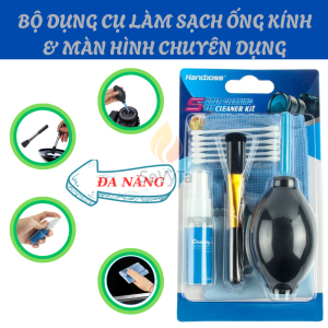 Bộ vệ sinh thiết bị điện tử 6 món -Dụng cụ vệ sinh máy ảnh laptop điện thoại -Combo vệ sinh màn hình chuyên dụng