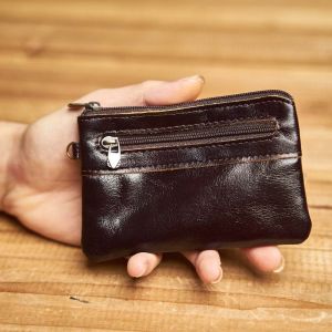 Custom Engraved Names Fashion Short Wallet Purse High Qualty Genuine Cowhide Slim Card Clip Zipper Coin Pouch Cute Key Bag Multifunction Card Holder NASVA