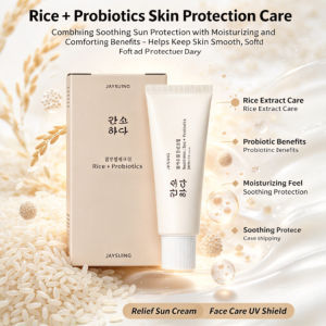 Brightening Face Cream Probiotic Moisturizer UV Protection Sunscreen Hydrating Non Sticky Daily Facial Skin Care