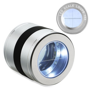 10X Magnifying Optical Jeweler Loupe Full Metal 5 LED/5 UV Light User-friendly Rechargeable Loupe2026
