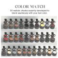 Maycheer Hairline Powder For Women - Maycheer Hair Root Cover Up, 30 Colors Hair Rich Shading Powder (01 # Dark Brown). 