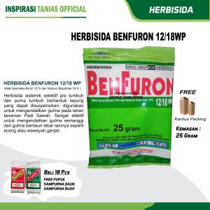 Herbisida Benfuron Kemasan 25 gram/ Benfuron Kemasan 25 gram/Obat Rumput Teki padi/Obat Rumput Padi