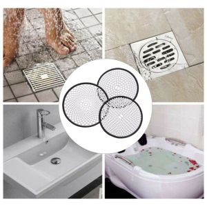 CODipalityReady Stock Stainless steel floor drain piece Kitchen Sink Mesh Strainer Filter Hair Catcher Bathroom Shower Drain Protector Cover Colander