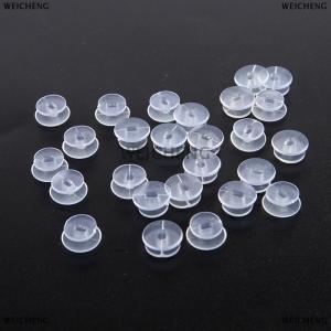 [COD] WEICHENG 25Pcs Transparent Buttons Accessories For DIY Sandal Shoe Charms Jewelry Decor