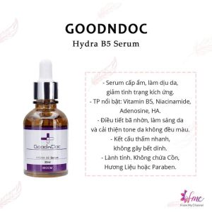 [MUA 1 TẶNG 1] Tinh Chất Phục Hồi Da GoodnDoc Hydra B5 Serum 30ml + Tặng 1 túi chườm giảm đau bụng