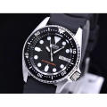 S31k0 Aut0mat1c 2OOM D1v3rs Wat3r Res1stant Day&Date D1sp1ay A11 B1ack Rubber Strap Watch f0r M3n(Fr3e B0x). 
