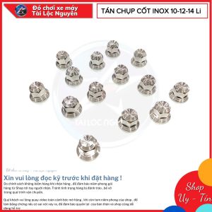 TÁN CHỤP CỐT INOX XE MÁY ĐẦU VÒNG 10-12-14 li