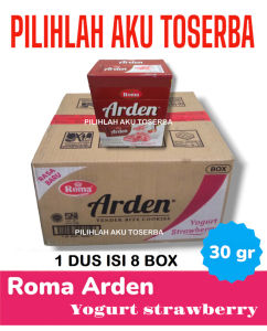 Roma ARDEN YOGURT STRAWBERRY BOX - ( HARGA 1 DUS )