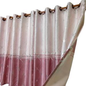 ผ้าม่านหน้าต่าง  ผ้าม่านประตูสำเร็จรูปกันแสงUV85% ถึง 95% ปั๊มห่วงตาไก่ลายขาไก่