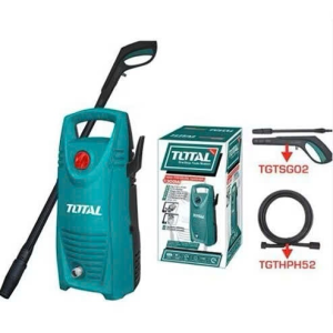 Máy xịt rửa xe TOTAL TGT11236 1500W motor từ không chổi than cao áp 100Bar kèm dây xịt 8m phụ kiện