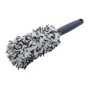 Motorcycles Flat Wheel Brush With Ergonomic Handle Suitable For Easy Cleaning Of Hard To Reach Area On Car Rims And More