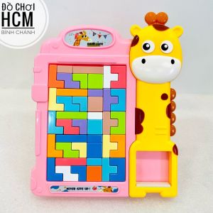 [HÌNH CLIP THẬT] Đồ chơi trẻ em xếp hình thẻ tetris trò chơi game xếp gạch rèn luyện trí thông minh montessori lắp ráp