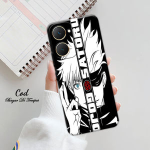 Softcase Cassing Case Hp VIVO Y03 / Y18 Series Pro Camera Gambar JUJUTSU KAISEN GOJO SATORU New Cassing Hp Softcase Fashion Lembut - Imut - Lucu Pelindung Camera Silikon Lembut Terbaru Untuk Wanita - Pria - Dewasa - Remaja COD BAYAR DI TEMPAT