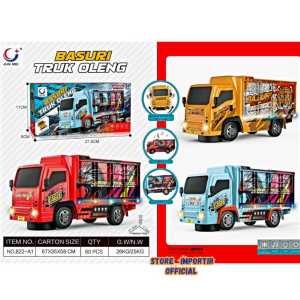 Mainan Terbaru Truk Oleng 822 A1 Bunyi Telolet ada lampu dan suara | Dump Truk Goyang Oleng Truk Pasir Light And Sound Bisa Jalan Menggunakan Baterai Kemasan Mewah