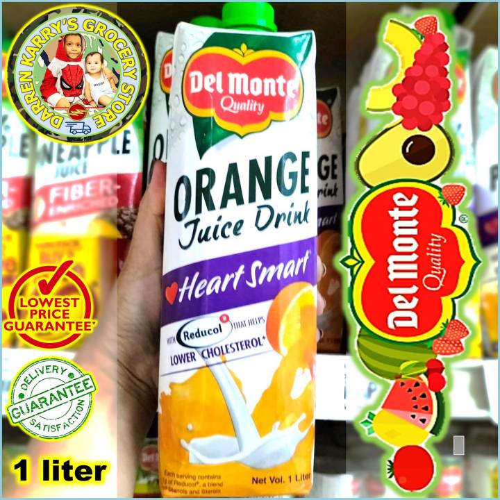 Del Monte Quality Orange Juice Drink (1000ml) 1-liter x 1pc * Heart ...