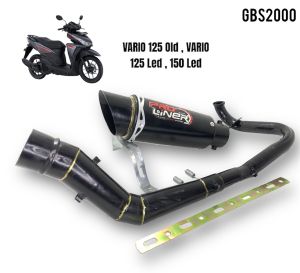 Knalpot proliner hitam vario 125 lampu bohlam vario 125 led vario 150 led pcx 150 adv full hitam