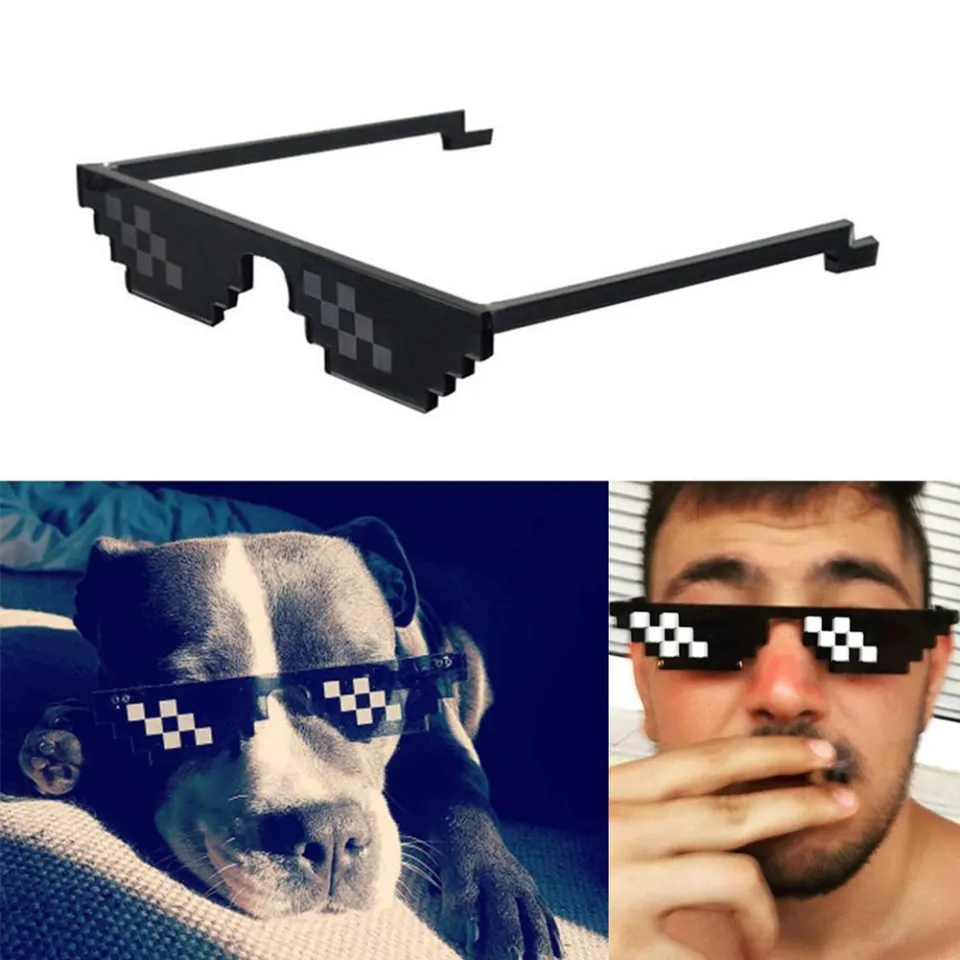 Deal With Mlg Pixel Glasses Thug Life Glasses Deal With It