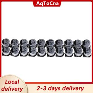 [COD] AqToCna Ship within 24 hours 20 pcs SMD electrolytic capacitors with specifications of 6x5 mm 16V 100uF