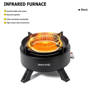 Windproof Infrared Butane Camping Stove Portable Foldable Cassette Gas Stove Multipurpose Outdoor Picnic Fishing Travel Cooker Indoor Home Cooking Stove with Storage BagMOUNTAINHIKER