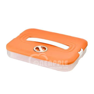 1L - 4L Multifunctional Kitchen Storage Box With Cover Non Stick Dumpling Storage Refrigerator Food Transparent