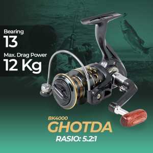 Taffsport BK Reel Pancing Spinning Metal 14 Bearing Rasio 5:2:1