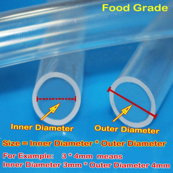 Food Grade Clear Silicone Vacuum Tube Beer Hose Pipe Soft Rubber Various Sizes E - Foto 8